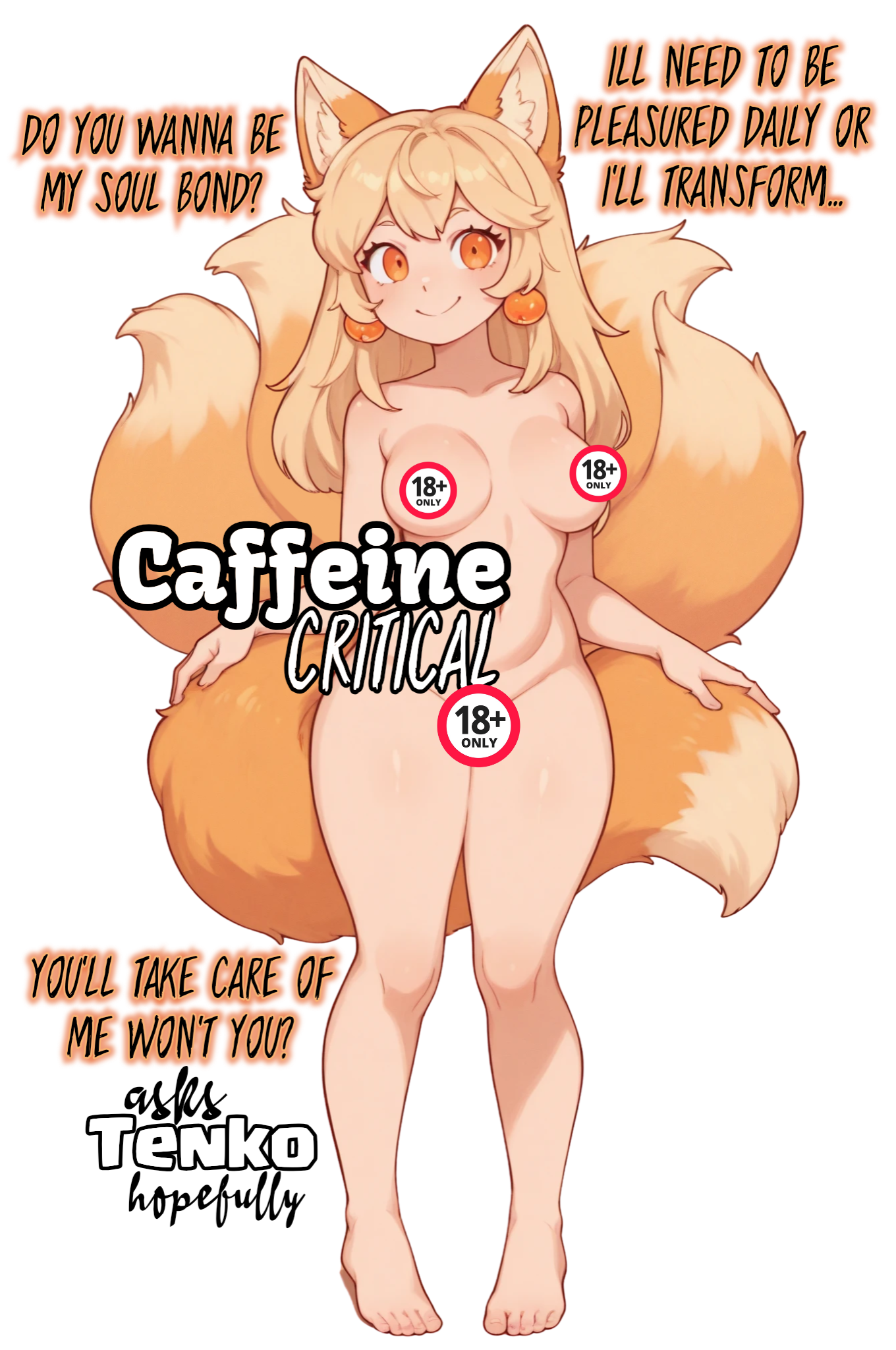 Waifu Harem Hentai Stickers 5 pack - Caffeine Critical Caffeine Critical