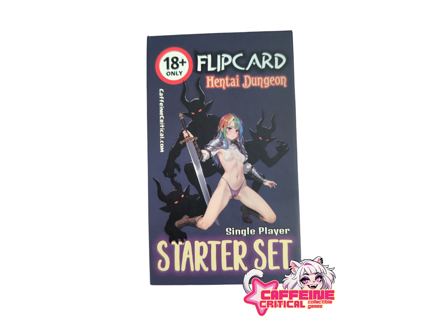 'FlipCard - Hentai Dungeon' Starter Set | Nude Waifu Cards Caffeine Critical