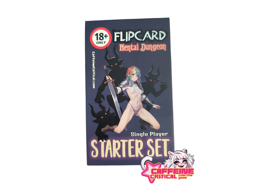 'FlipCard - Hentai Dungeon' Starter Set | Nude Waifu Cards Caffeine Critical