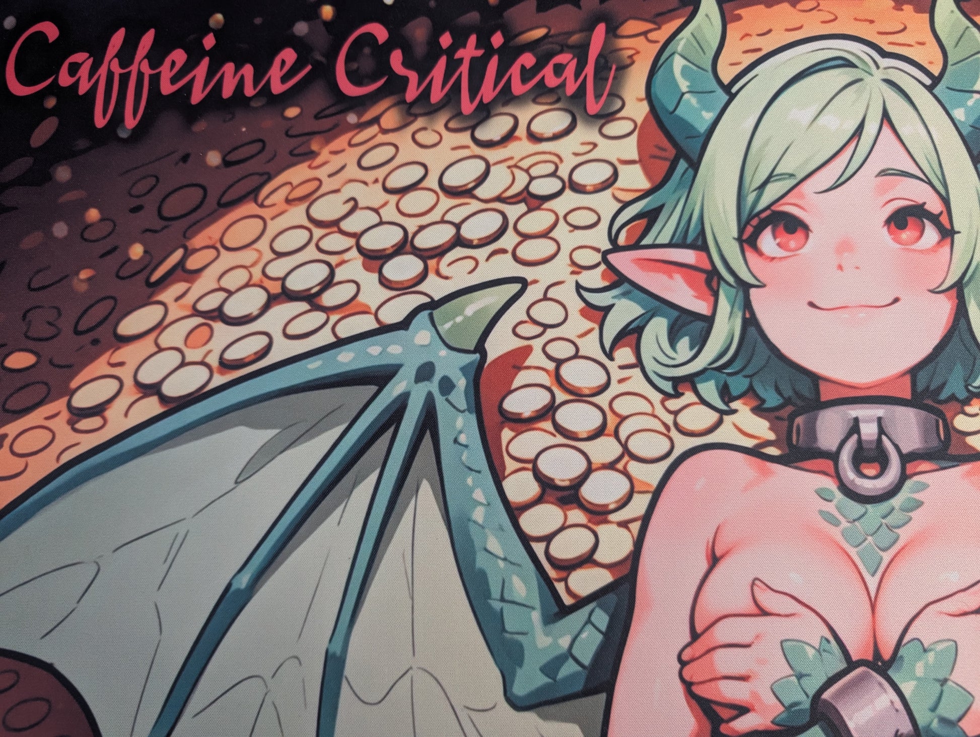 Emma Hentai Waifu Playmat | Lewd Anime Deskpad - Caffeine Critical